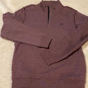 Travis Mathew Burgundy Quarter-Zip Sweatshirt/Quarter Zip. Men’s Large